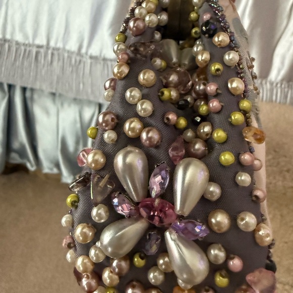 Mary Frances Beaded Clutch with Floral Accents - Picture 11 of 12